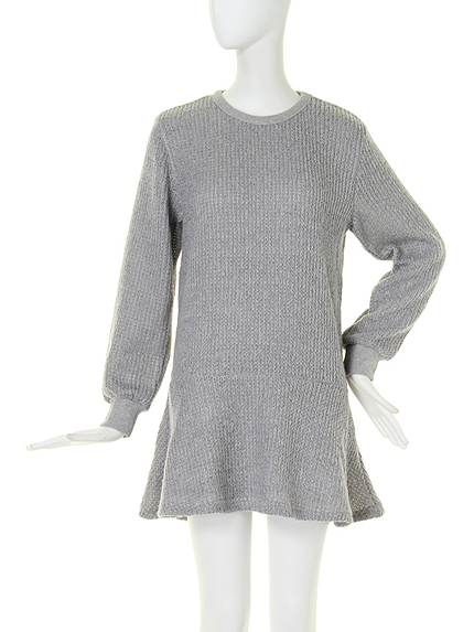 【FEMININE】ローペプラムワンピース