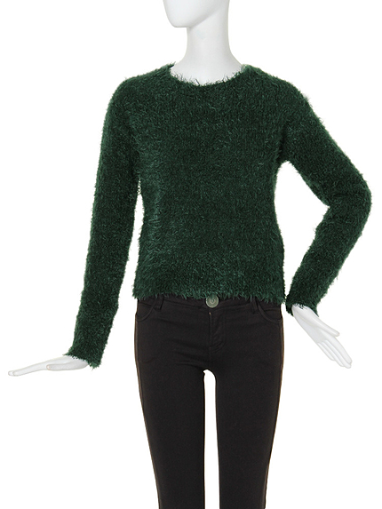 MURUA【FEMININE】シャギーニットtops