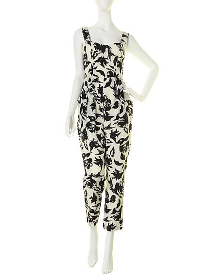 dazzlin【white】幾何学柄オールインワン