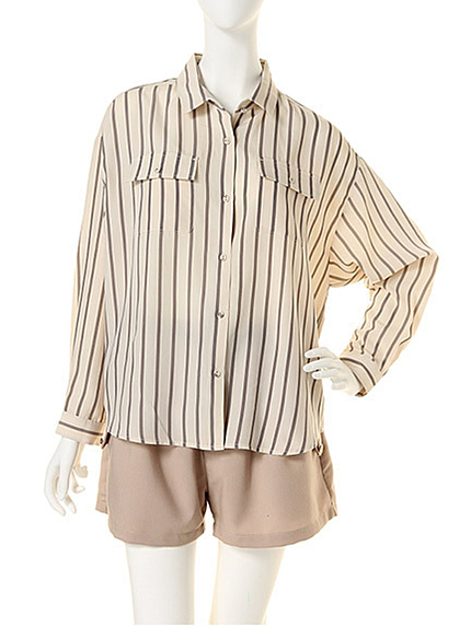 dazzlin【moi】ストライプシャツ