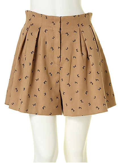 dazzlin【dazzlin】リボン刺繍キュロットパンツ