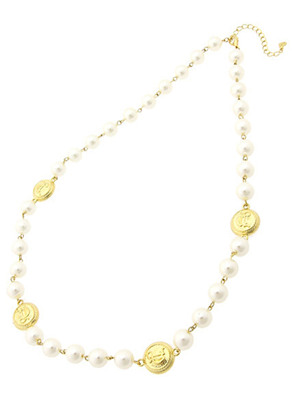 dazzlin【goods】エンブレムパールネックレス