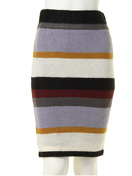 dazzlin【moi】マルチボーダータイトスカート