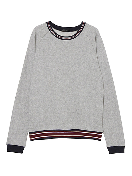 BORNYラインリブスウェット