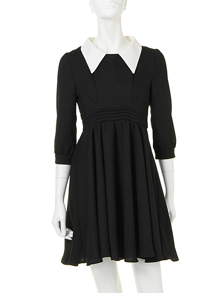 EATMEバイカラータックベルトフレアOP