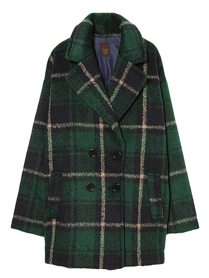 Ungrid【Casual】シャギーチェックコート