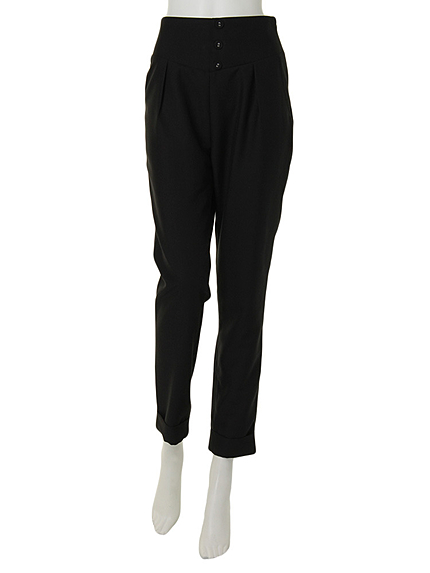 ハイウエストテーパードパンツ