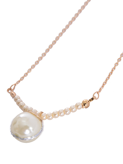 Chedel【DATE】シンプルフェイクパールTOP NC