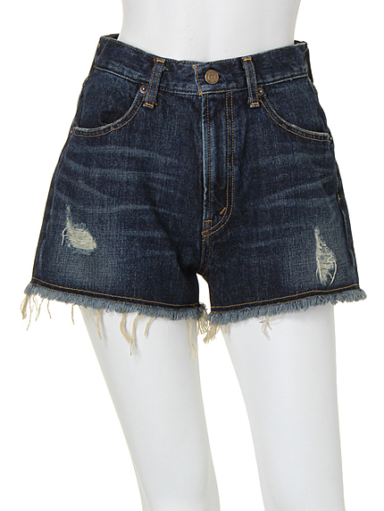 【Casual】ハイウエストショートデニム