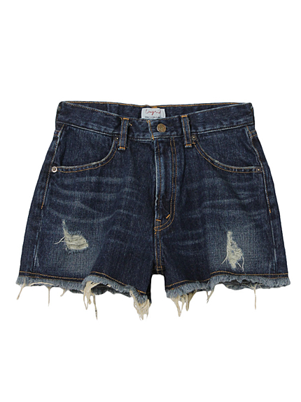 【Casual】ハイウエストショートデニム