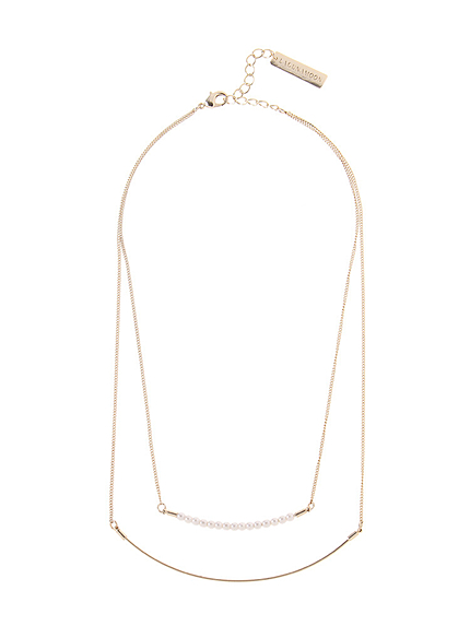 LAGUNAMOONパールLINE 2連ネックレス