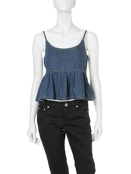 Ungrid【Lady】デニムペプラムトップス