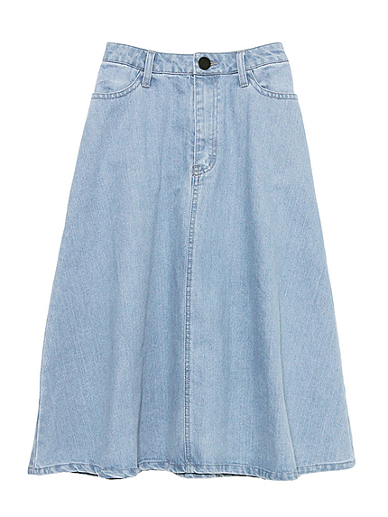 サーキュラーペンシルデニムスカート