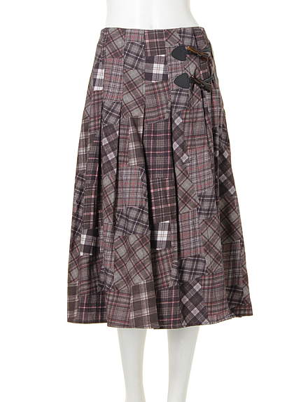 【CASUAL】オリジナルチェック巻スカート