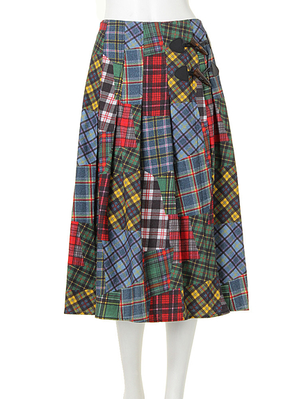 【CASUAL】オリジナルチェック巻スカート