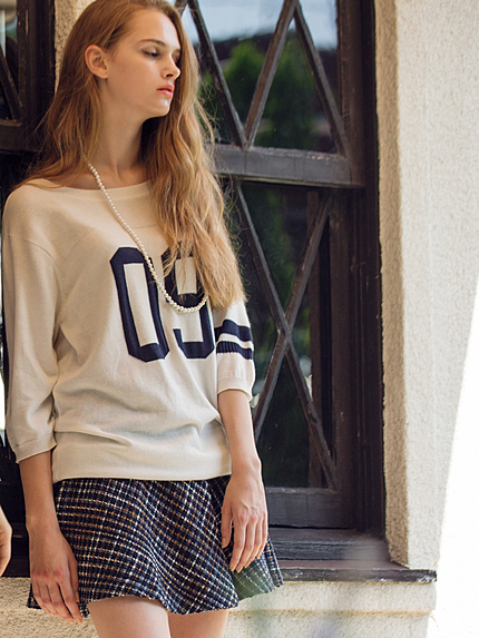 【dazzlin】ツイードフレアースカート