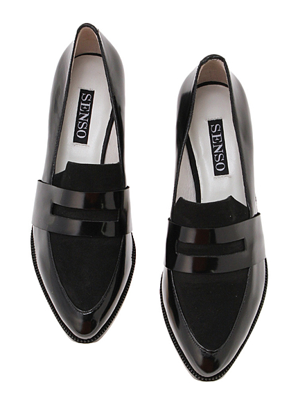 【SENSO】ostrichヒールローファー