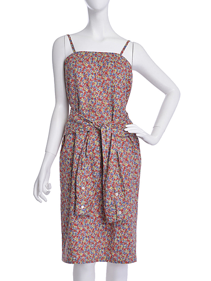 フラワープリントキャミワンピース