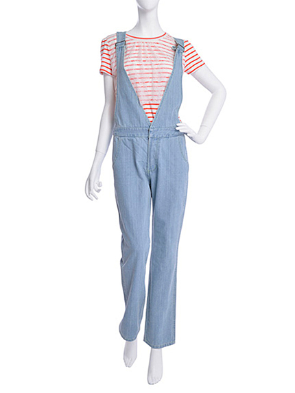 デニムサロペット