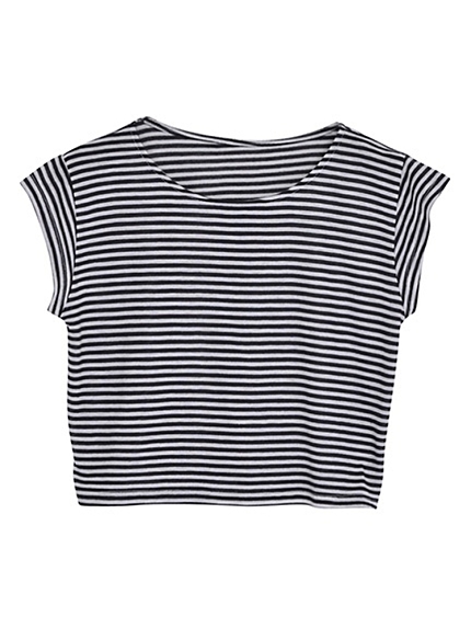 RESEXXYクロップドボーダーＴＯＰＳ