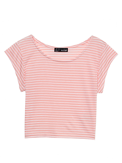 RESEXXYクロップドボーダーＴＯＰＳ