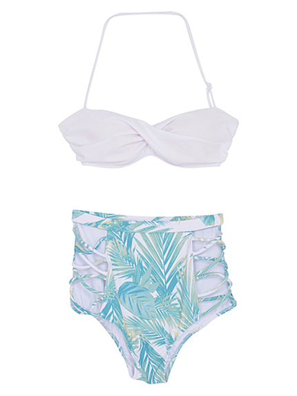 GYDA【goods】ジャングルリーフハイウエストビキニ