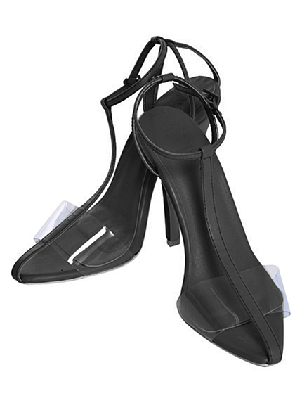 GYDA【goods】フロントラインクリアサンダル