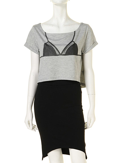 GYDA【GYDA】フェイクブラT/S