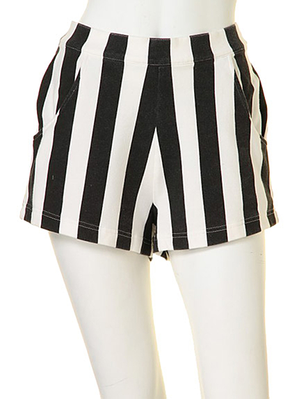 ストライプスウェットショートパンツ