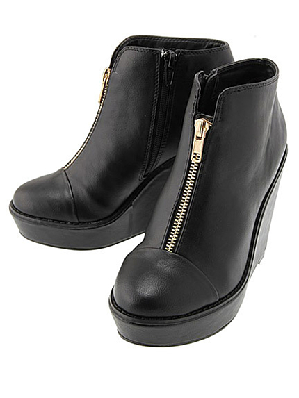 RUNWAY channel【REZOY】センタージップウェッジソールショートブーツ