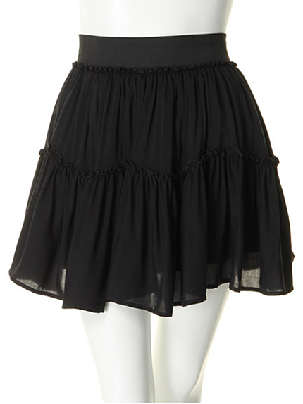 Littny【Littny】ヴィンテージティアードミニSK