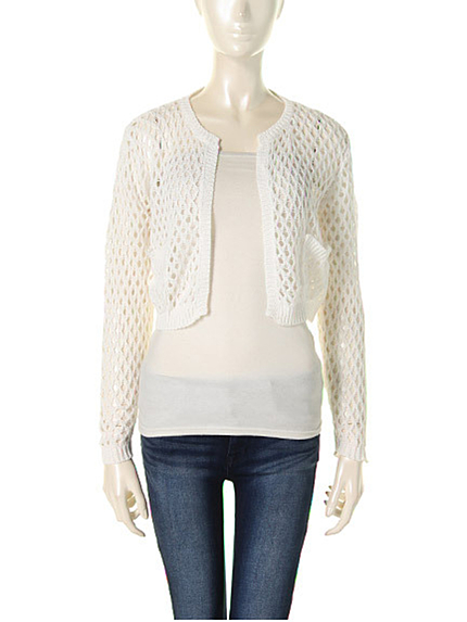 RESEXXYメッシュニットカーデ