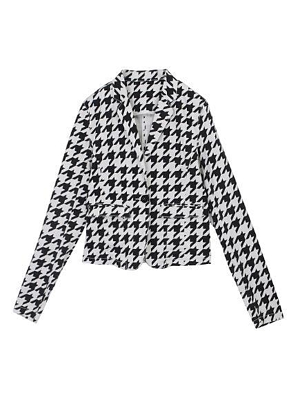 GYDA千鳥格子テーラードJK