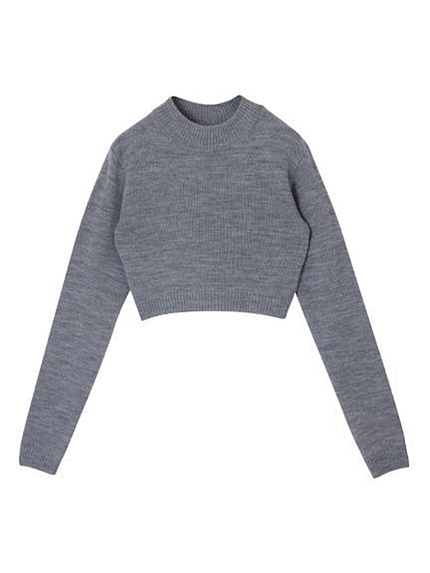 GYDAシンプルタートルニットTOPS