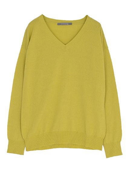 BORNYシンプルVネックニット