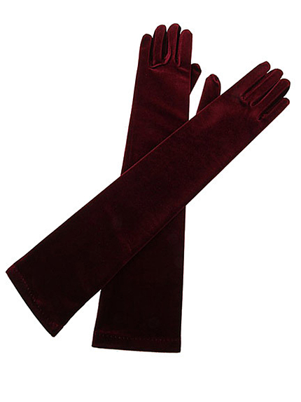 Chedelベロアロンググローブ