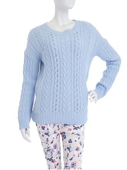 BORNYキャンディケーブルニット