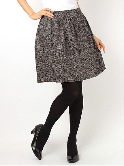 チェックタックスカート