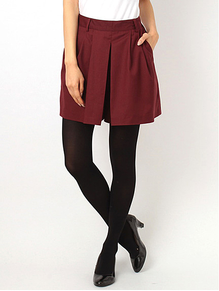 タックキュロットスカート