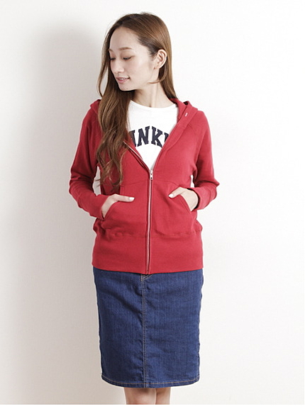 裏毛ジップパーカー