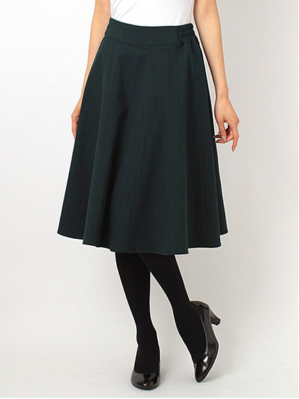 ストライプミディスカート