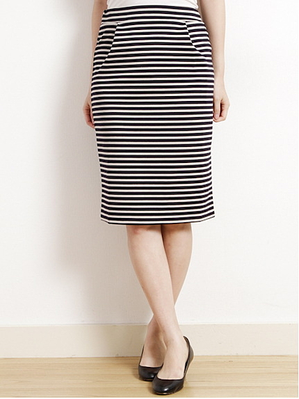 ボーダータイトスカート