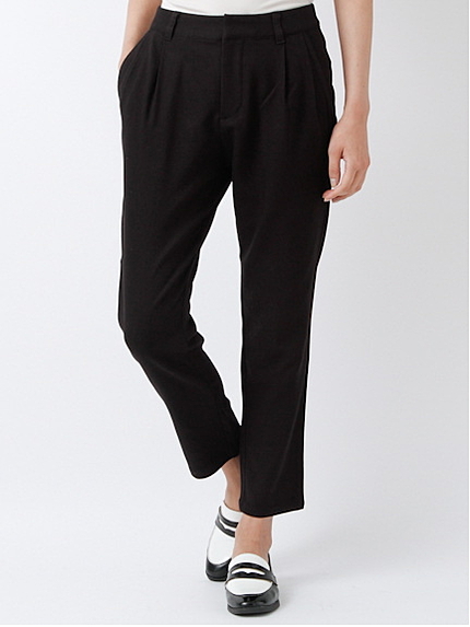 <サイズコンシェルジュ>タックテーパードパンツ