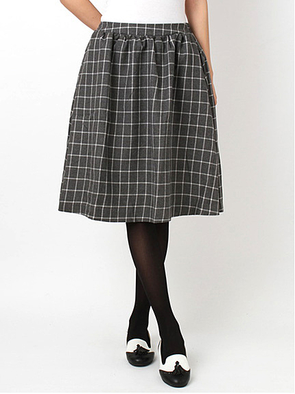 N ウィンドペーンチェックスカート