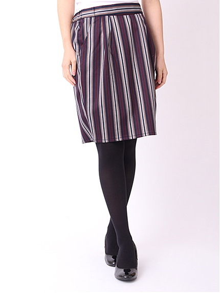 レジメンタルストライプタイトスカート1501097-41-13-11