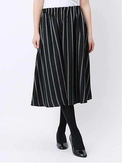 レジメントストライプインベルスカート