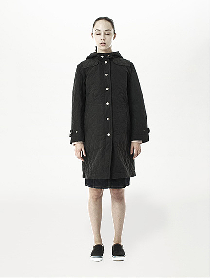 Maternity  キルティングフードツキコート