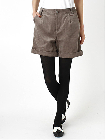 Uコーデュロイハーフパンツ