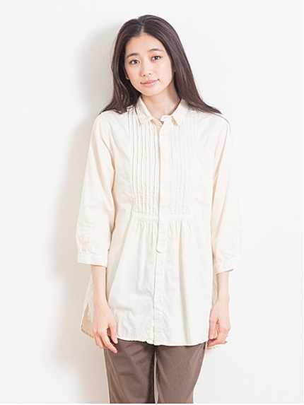 〈サイズコンシェルジュ〉ピンタックチュニック