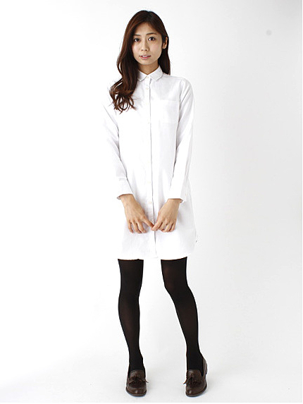 【宮崎あおい着用】オックスシャツワンピース